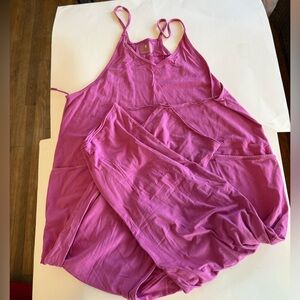 Free People Hotshot Onesie, fuschia color, size Large
